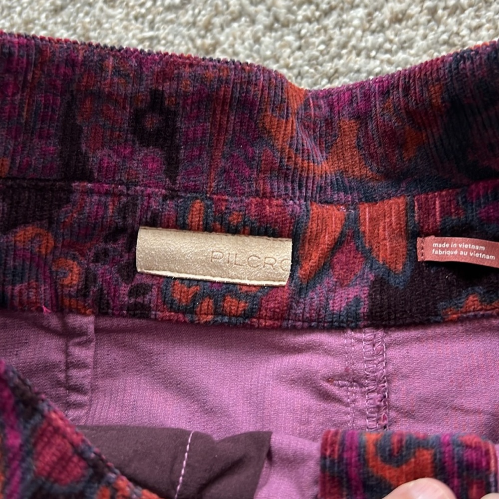 Anthropologie corduroy Mini Skirt Pilcro NWT Size 4 - Picture 7 of 9